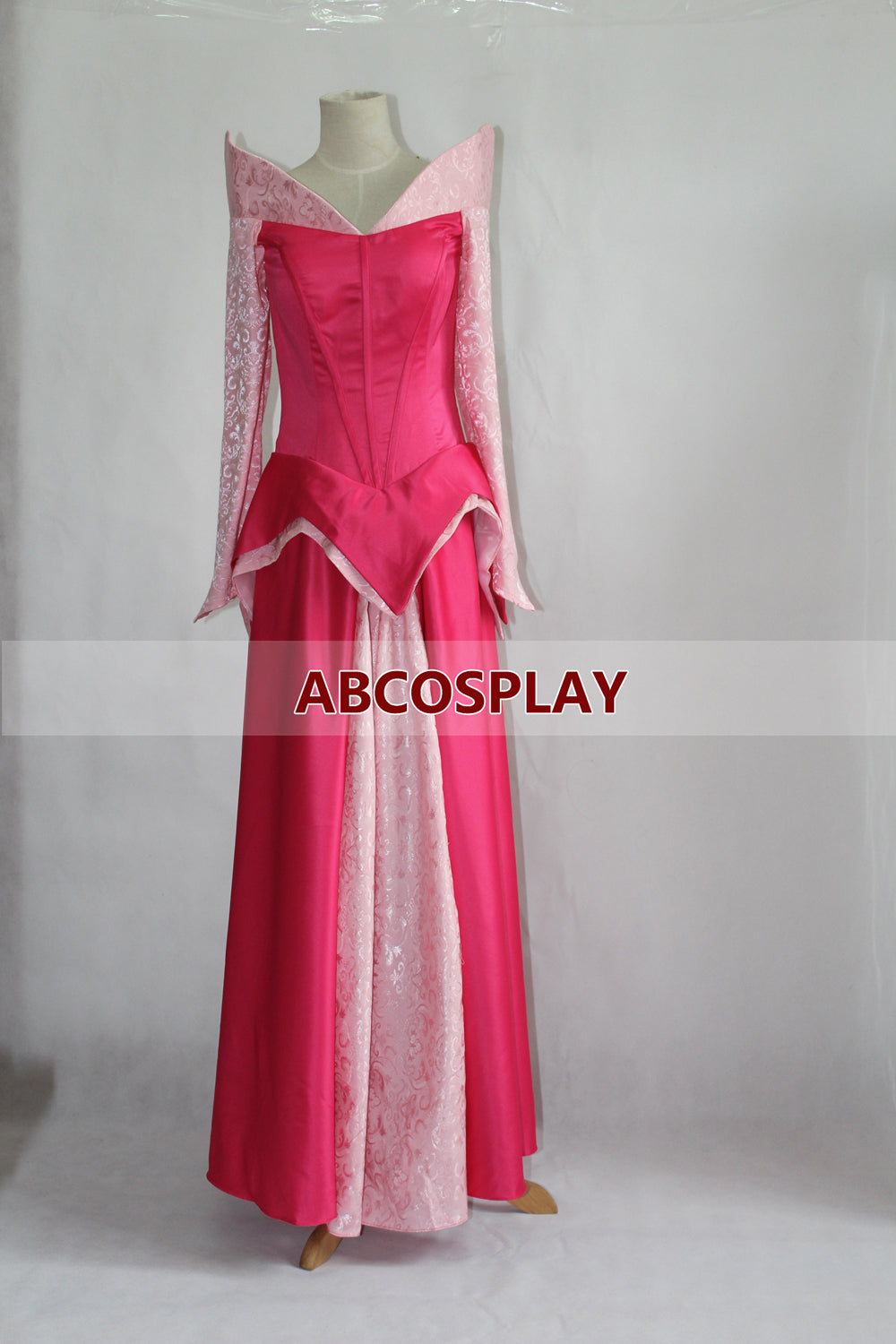 Sleeping Beauty Aurora Pink Princess Dress Cosplay Costume