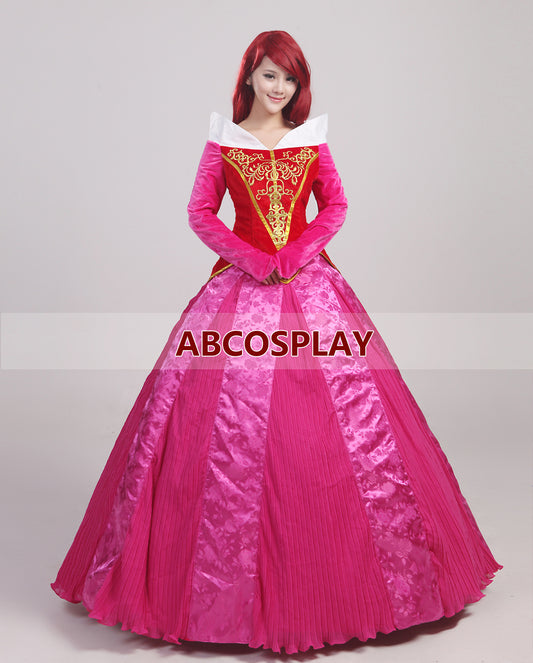 Sleeping Beauty Aurora Princess Dress Cosplay Costume