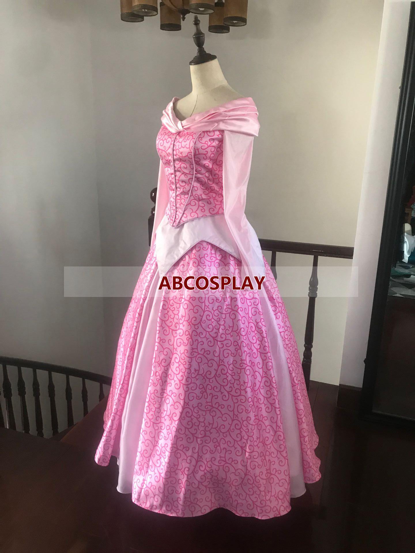 Sleeping Beauty Aurora Princess Dress Cosplay Costume