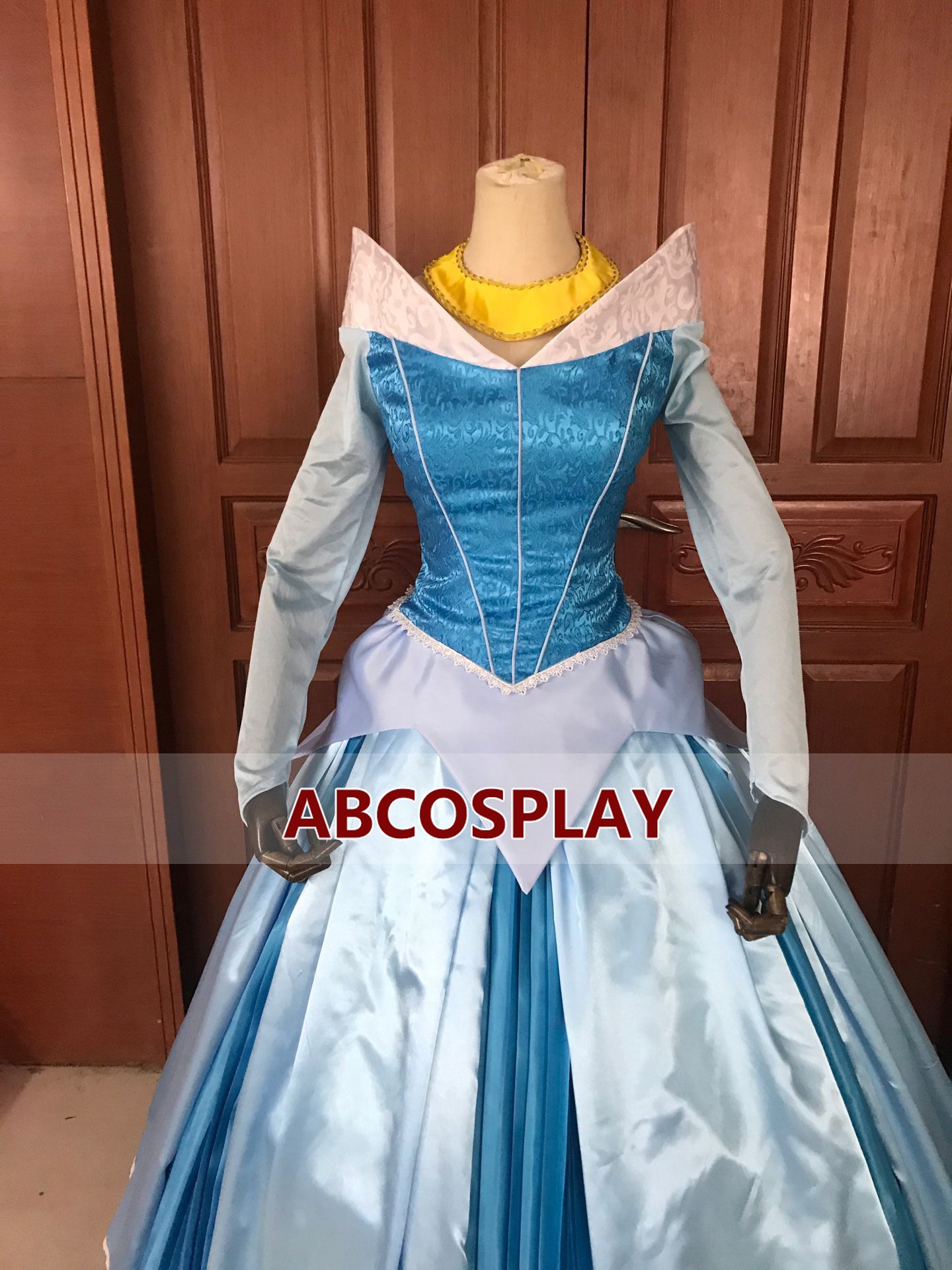 Sleeping Beauty Aurora Princess Dress Satin Cosplay Costume