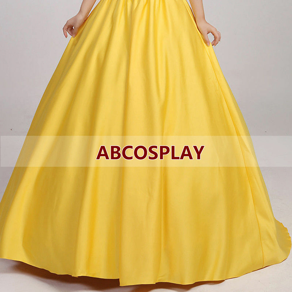 Princess Snow White Dress Classic Satin Snow White Cosplay Costume