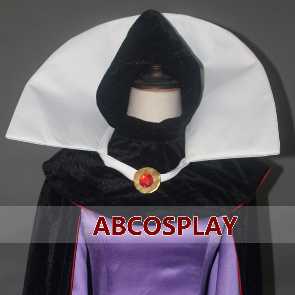 Snow White Evil Queen Purple Dress Vs Cape Cosplay Costume