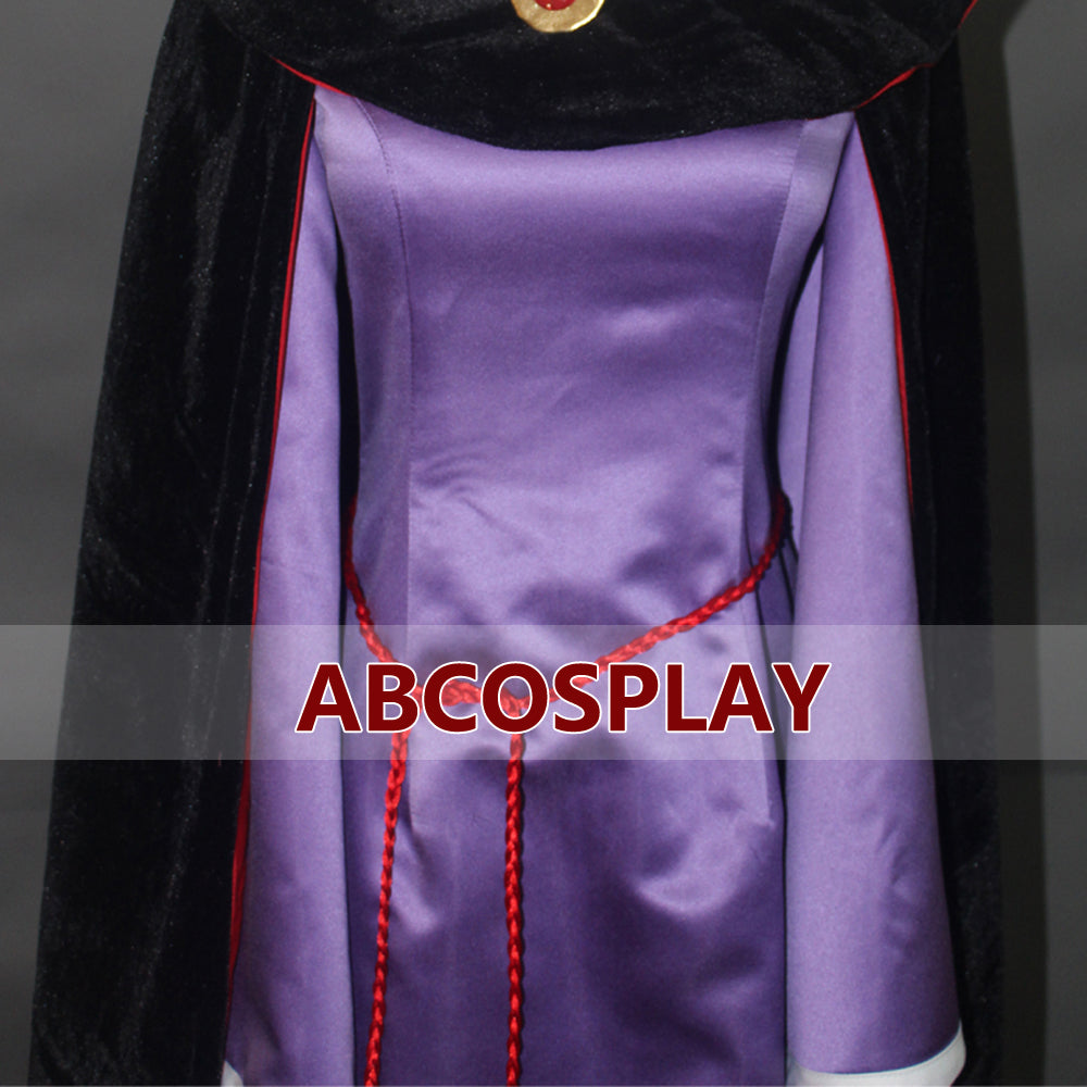 Snow White Evil Queen Purple Dress Vs Cape Cosplay Costume