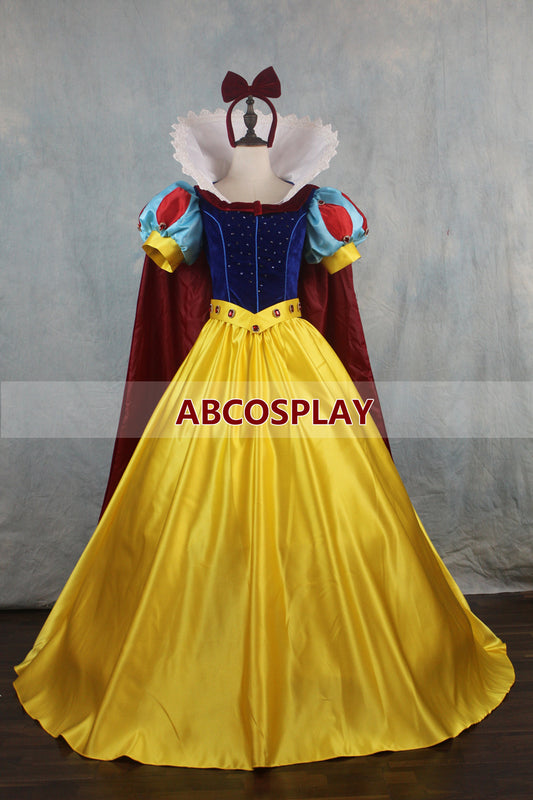 Snow White Princess Dress Cloak for Adult Woman Cosplay Costumes