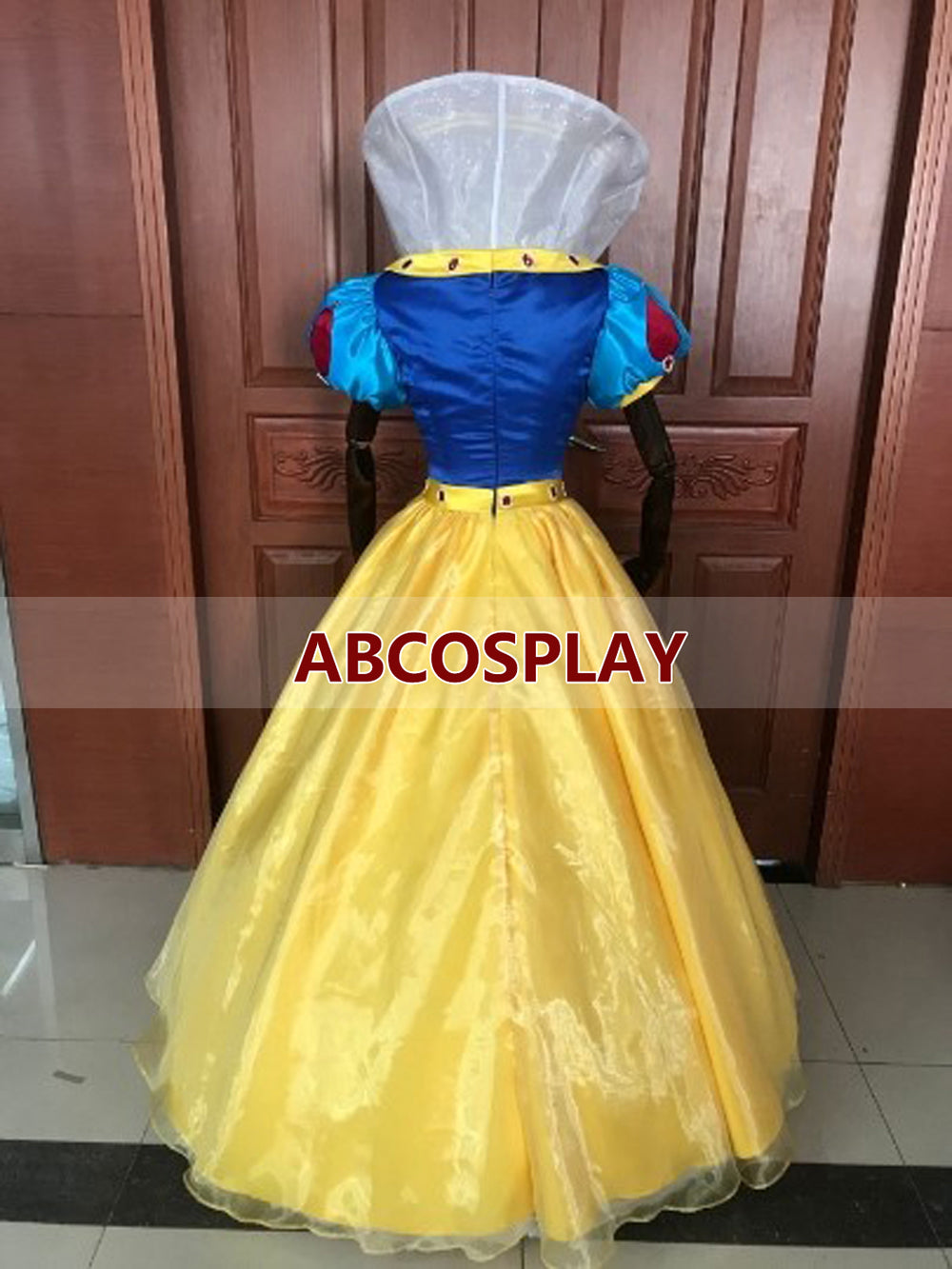 Princess Snow White Dress Satin Cosplay Costume