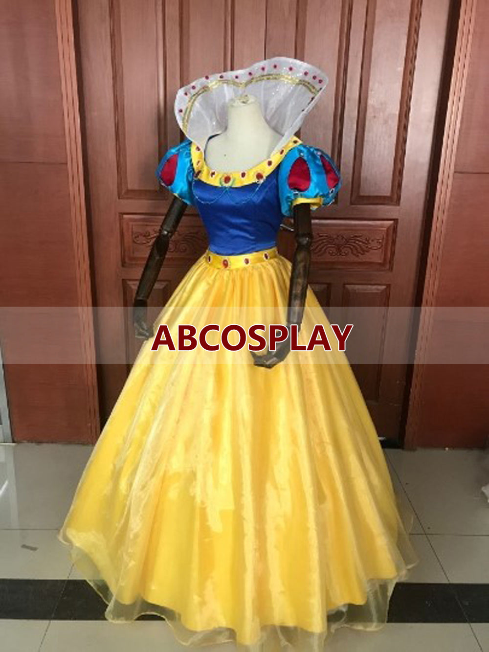 Princess Snow White Dress Satin Cosplay Costume