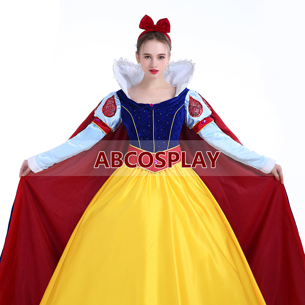 Snow White Princess Dress Thick Style Winter Dress Cosplay Costume