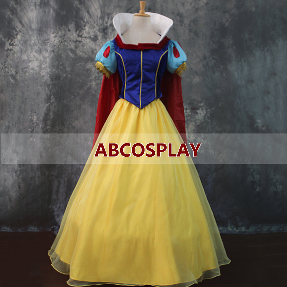 Snow White Princess Dress Vs Cloak Cosplay Costume Adult Girls