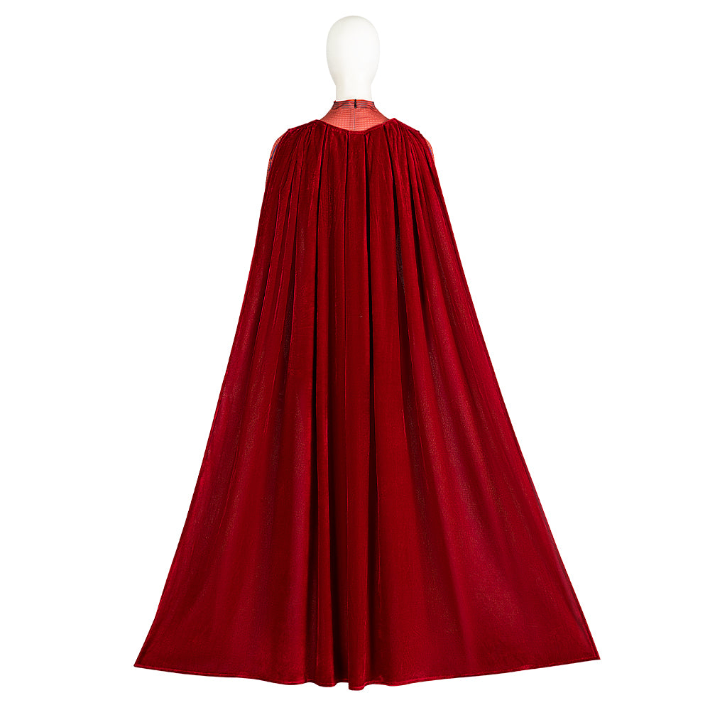 The Flash Supergirl Kara Zor-El Cosplay Costume Jumpsuit Cape Halloween Free Shipping