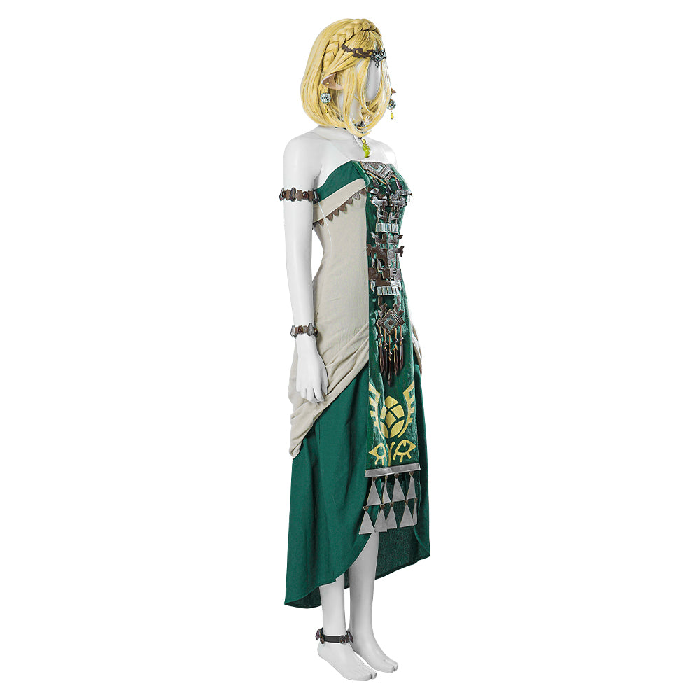 The Legend of Zelda Tears of the Kingdom Hyrule Princess Zelda Cosplay Costume Free Shipping