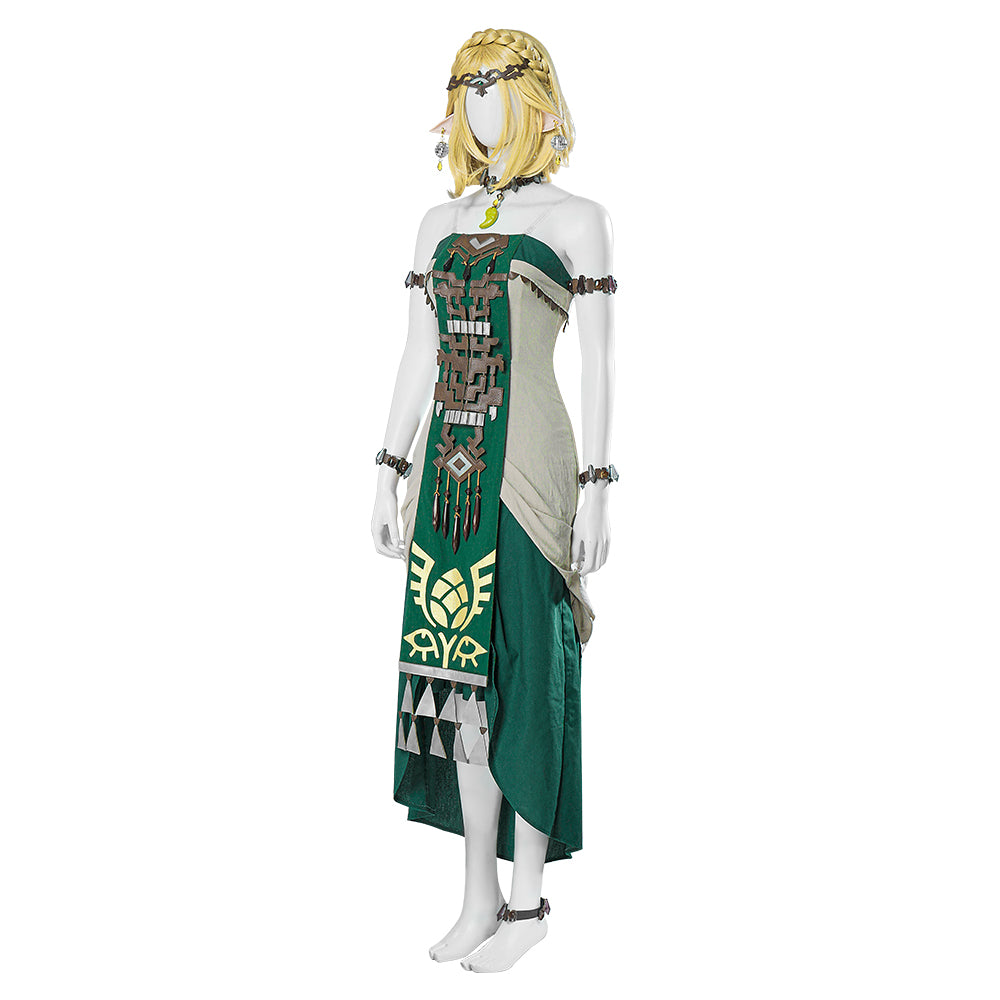 The Legend of Zelda Tears of the Kingdom Hyrule Princess Zelda Cosplay Costume Free Shipping