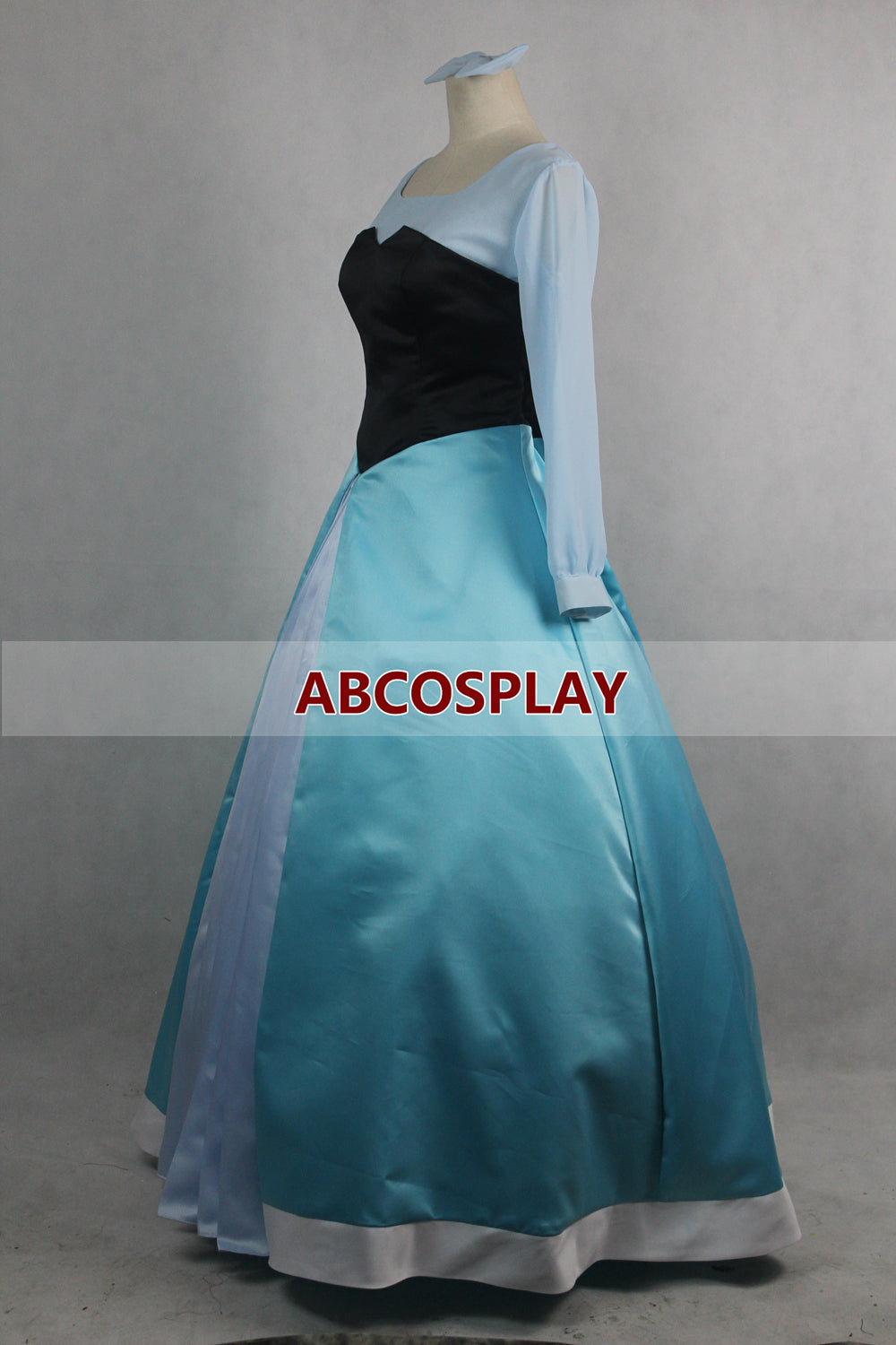 The Little Mermaid Ariel Green Satin Dress Cosplay Costume