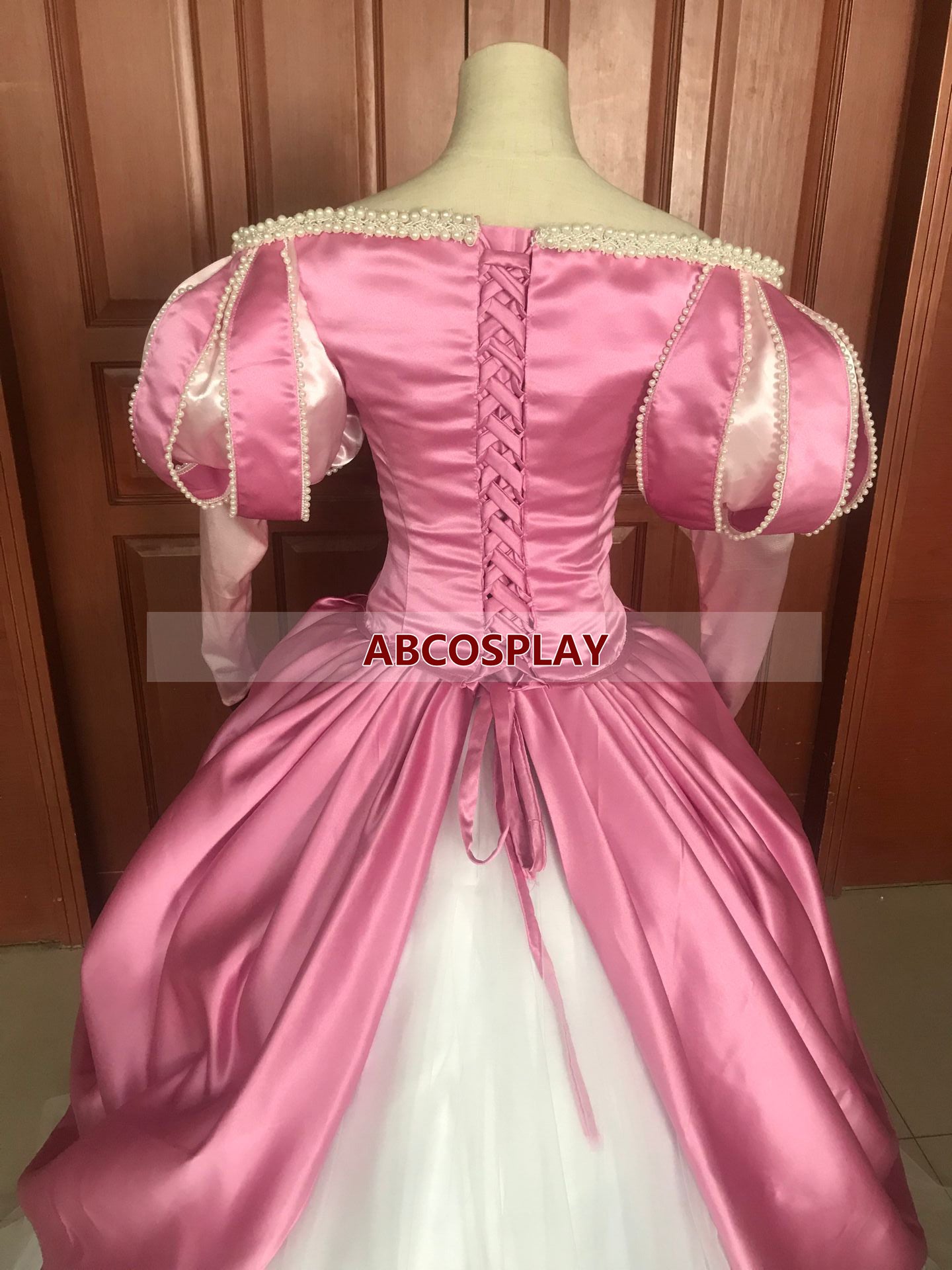 The Little Mermaid Ariel Pink Princess Dress Cosplay Costume