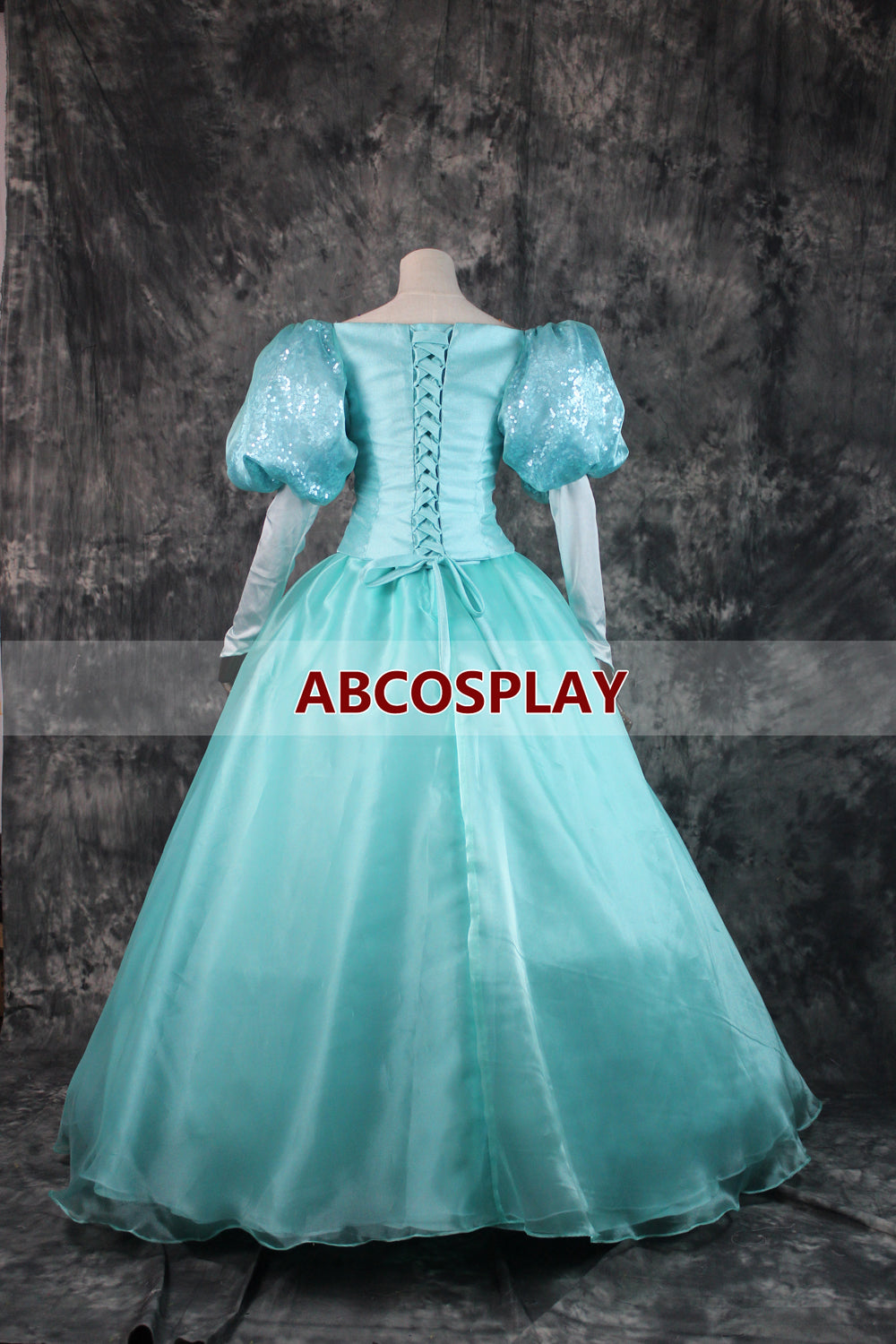 The Little Mermaid Ariel Princess Dress Green Cosplay Costume