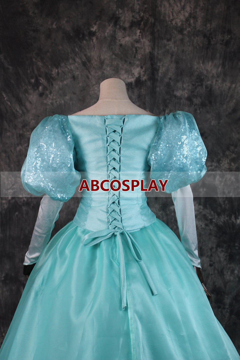 The Little Mermaid Ariel Princess Dress Green Cosplay Costume