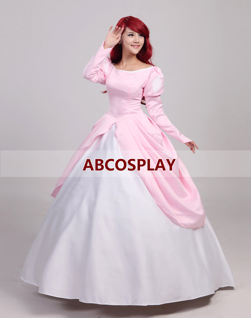 The Little Mermaid Ariel Princess Dress Pink Cosplay Costume