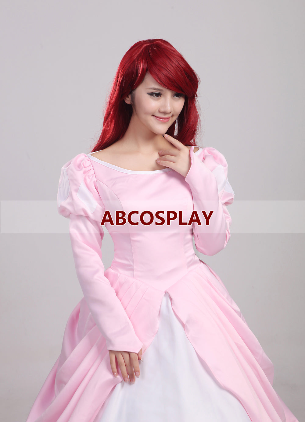 The Little Mermaid Ariel Princess Dress Pink Cosplay Costume