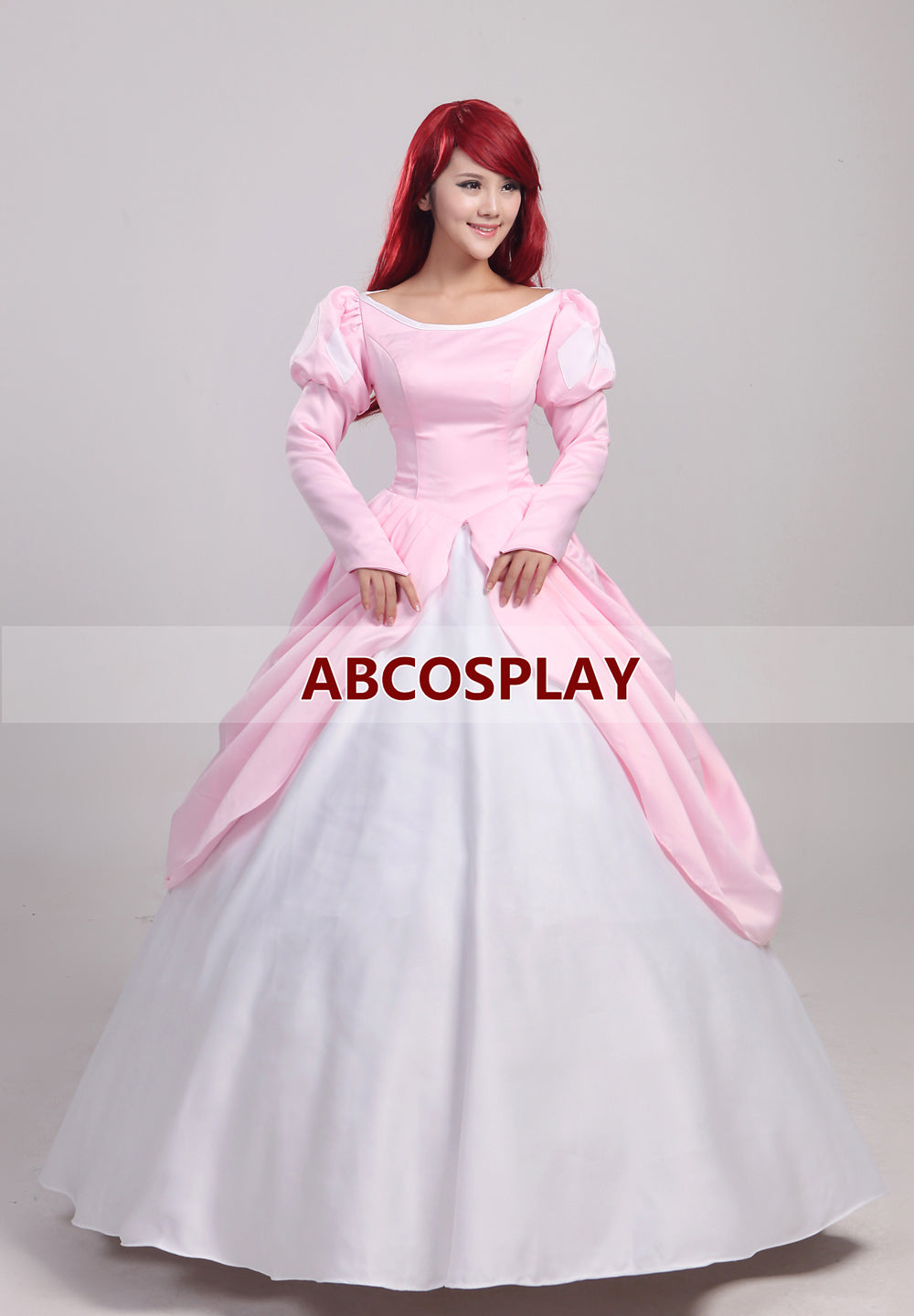 The Little Mermaid Ariel Princess Dress Pink Cosplay Costume