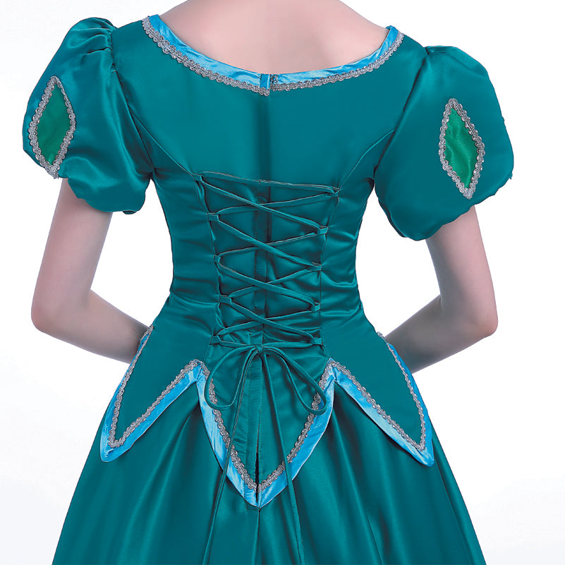 The little Mermaid Princess Ariel Dress Green Cosplay Costumes