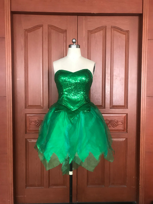 Tinker bell Princess Dress Cosplay Costumes