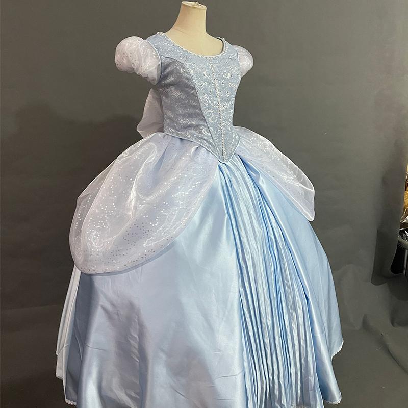 New Princess Disney Cinderella Dress Cosplay Costume