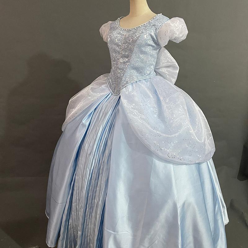 New Princess Disney Cinderella Dress Cosplay Costume