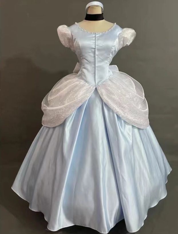 New Princess Disney Cinderella Dress Cosplay Costume