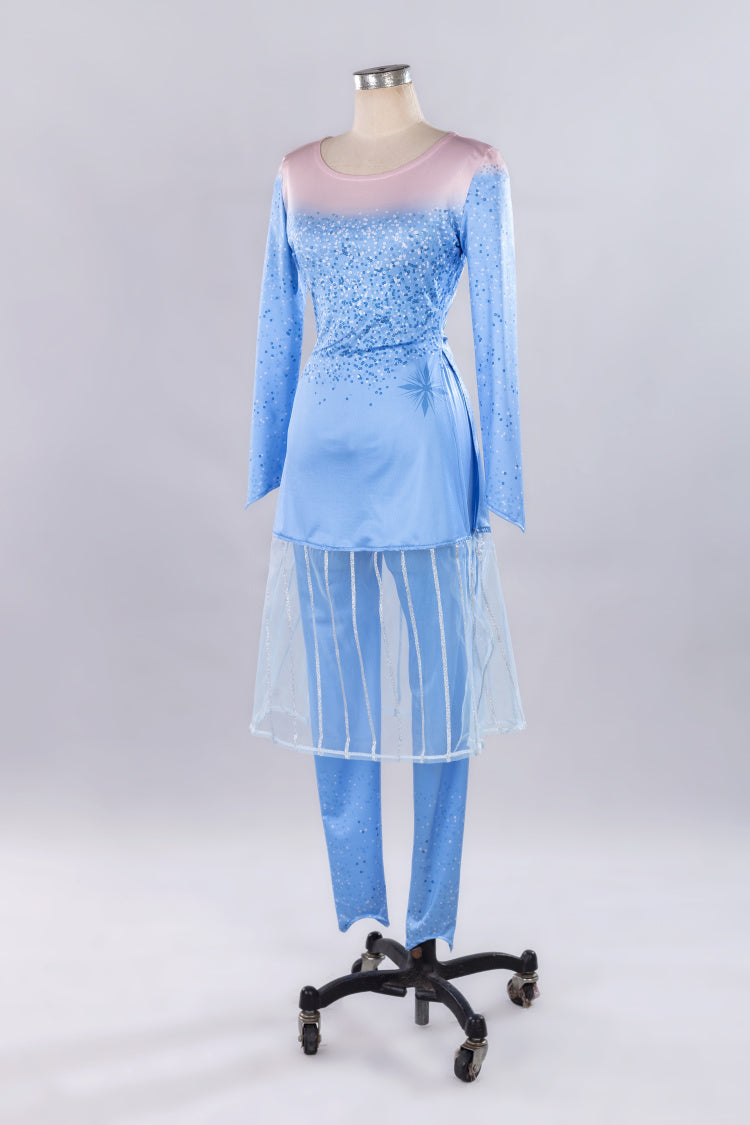 Frozen 2 Elsa Dress Blue Cosplay Costumes