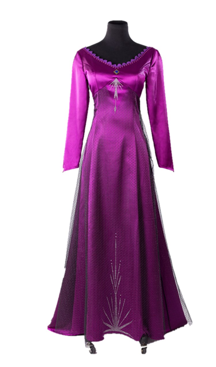 Frozen Elsa Dress Purple Elsa Cosplay Costume