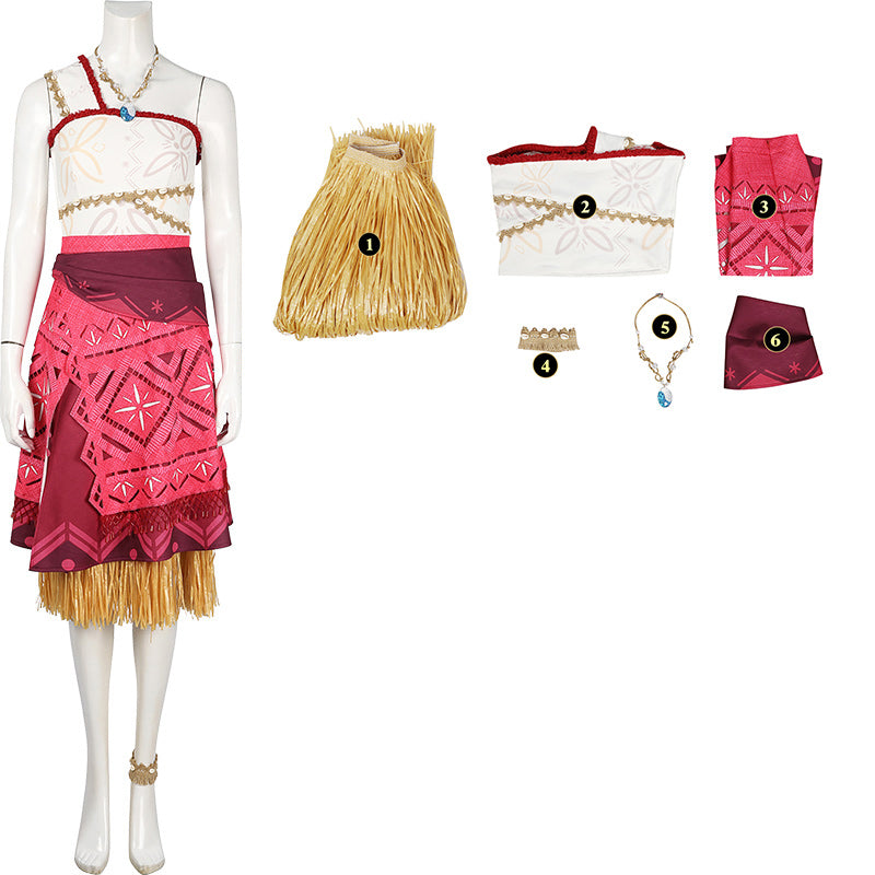 Princess Moana Dress Moana 2 Cosplay Costume