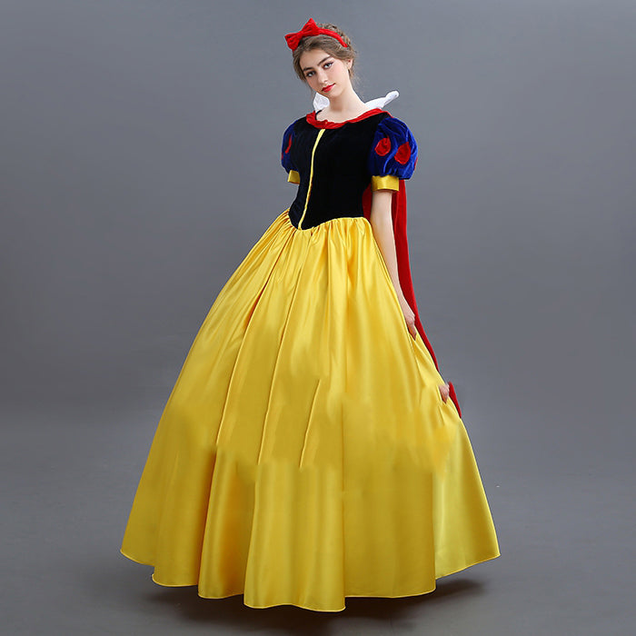 New Princess Snow White Dress Cosplay Costume Woman