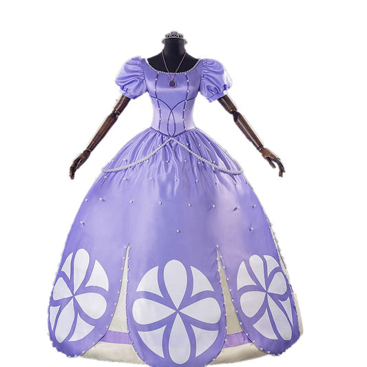 Woman Sofia The First Princess Dress Cosplay Costumes